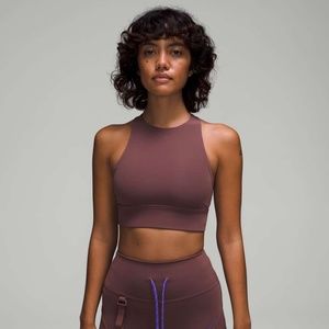 Lululemon Energy Bra High Neck, Dark Oxide, Size 6